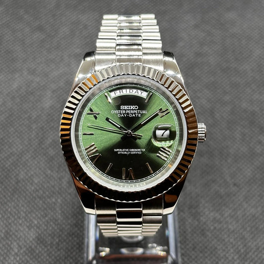 Seikodate Day-Date "Green Roman"